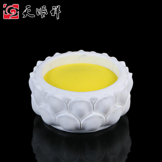 天禄-汉白玉-莲花香炉 商品图0