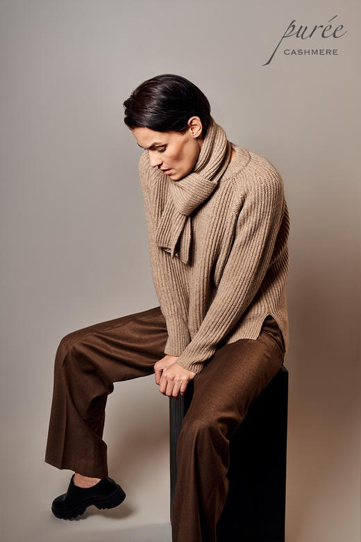 #1988 The Fishermen Set 重磅粗织毛衣套装(毛衣+围巾) 商品图3