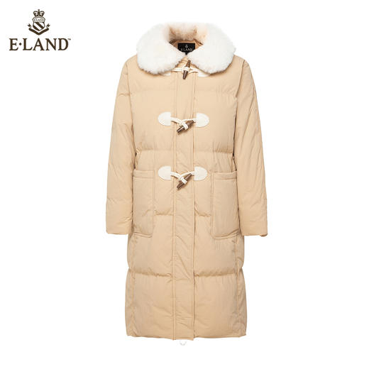 衣恋毛领牛角扣长款羽绒服EEJDB4VC5M 商品图4