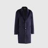 轻奢气质枪驳领三颗单排扣双面手工男中长款大衣 商品缩略图0