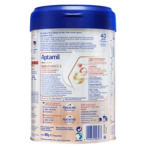 多规格|【保税】德国爱他美Aptamil婴幼儿白金版奶粉2段800g新包装 商品图3