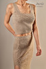 #1978 1974「SQUARED-NECK TANK TOP & SIDE SLIT PENCIL SKIRT」100% CASHMERE  方领背心和侧开叉半身长裙 商品缩略图2