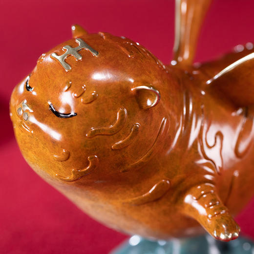 朱炳仁·铜  小飞虎 虎年摆件 虎年生肖礼物  精致铜摆件 新年礼物 商品图7