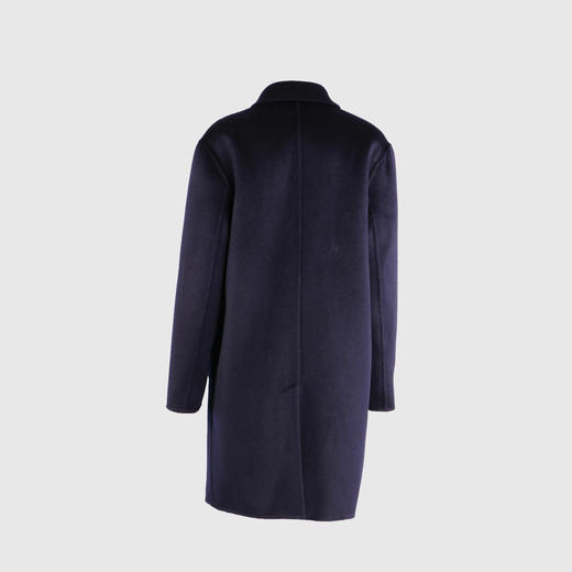 轻奢气质枪驳领三颗单排扣双面手工男中长款大衣 商品图3