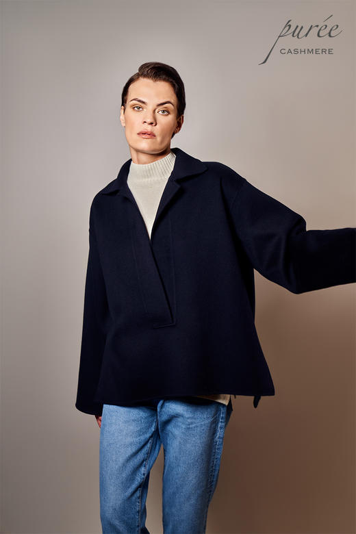 #0208「POLO SHORT COAT   」100% CASHMERE  Polo领短大衣 商品图1