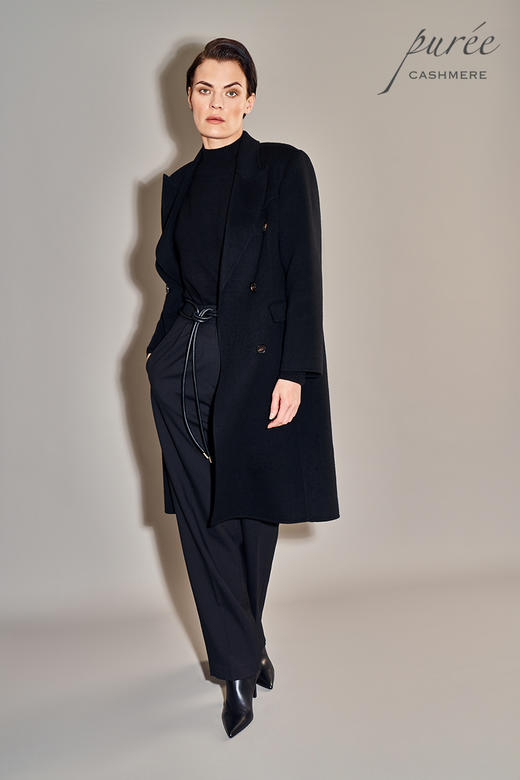 #0823「POWER COAT  」100% CASHMERE   双排扣气场大衣 商品图2