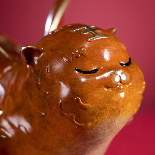 朱炳仁·铜  小飞虎 虎年摆件 虎年生肖礼物  精致铜摆件 新年礼物 商品图6