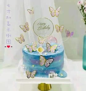 浪漫唯美蝴蝶蛋糕