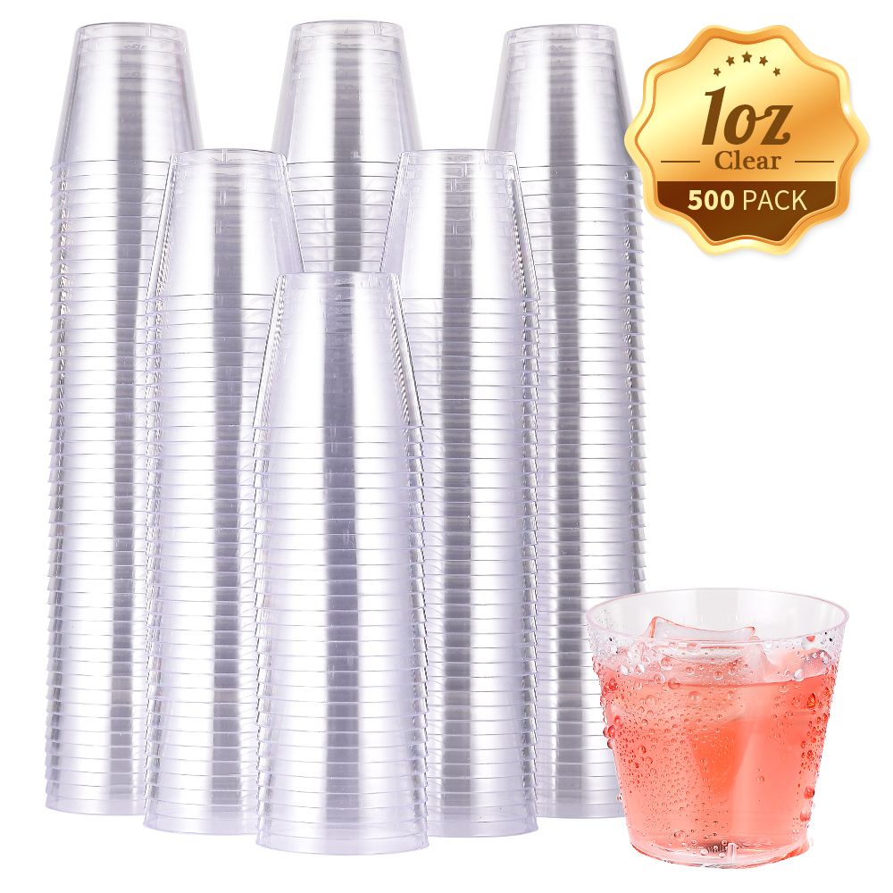 JOLLY CHEF 16 oz Clear Disposable Plastic Cups, 100 Pack Clear Plastic Cups  Tumblers, Heavy-duty Bee…See more JOLLY CHEF 16 oz Clear Disposable