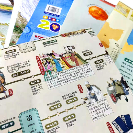 《藏在地图里的大百科》 8套共16幅图 2000个科普知识点 200个成语典故 62首中小学诗词 全新升级AR版 商品图7