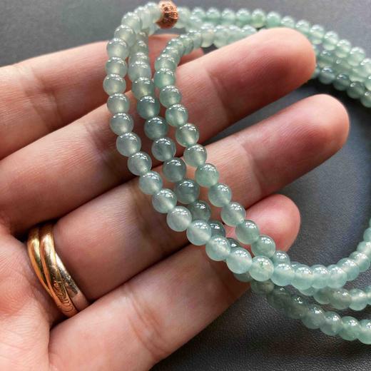 高冰种翡翠珠串 商品图6