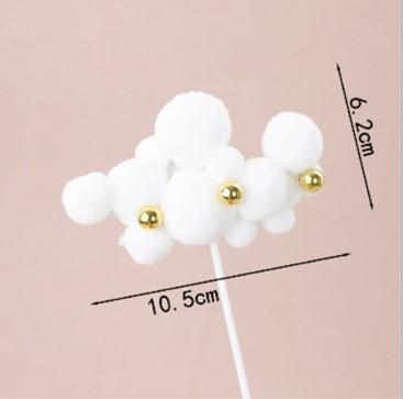 云朵彩虹热气球蛋糕饰品插件 白云彩虹星星月亮竹签插件 蛋糕装饰插件 商品图3