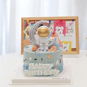 月球漫步宇航员主题蛋糕