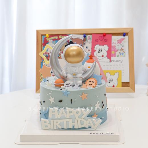 月球漫步宇航员主题蛋糕 商品图0