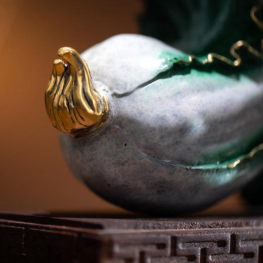 【朱炳仁·铜】财源广进  铜制摆件 工艺品 高风亮节 非遗技艺  手工摆件 礼品 商品图4