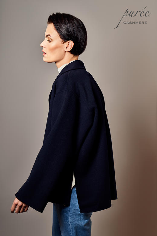 #0208「POLO SHORT COAT   」100% CASHMERE  Polo领短大衣 商品图4