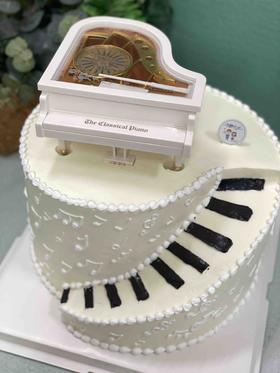音乐钢琴奶油蛋糕 下单前请仔细阅读商品详情