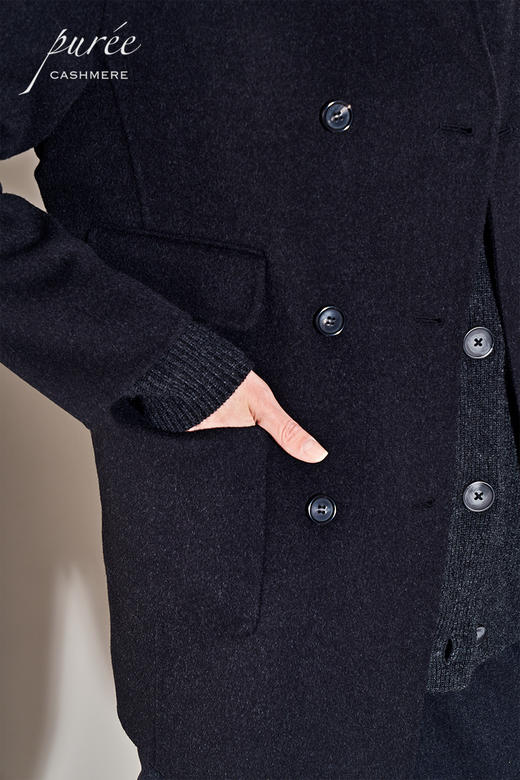 #1224「HIGH-NECK COAT」85% WOOL 15% CASHMERE 高领大衣 商品图4