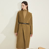 LH9F8斯尔丽瑟俪秋冬个性肩扣翻领双面呢大衣长款女2021新款 商品缩略图0