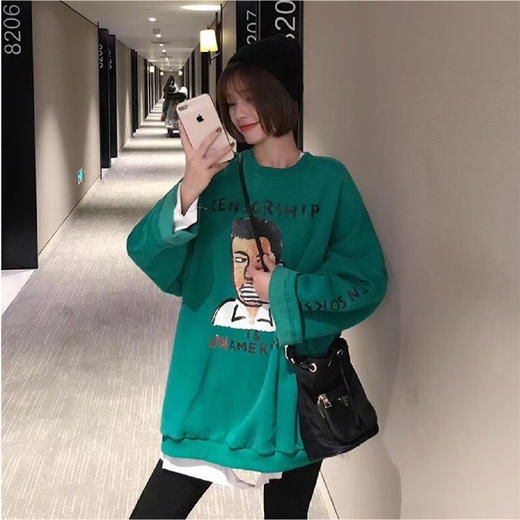 【第二件半价】加厚磨毛长袖白t打底衫 女（非质量问题不退不换） 商品图1