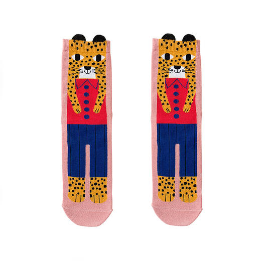 【岂止是颜值 搭配性更好】caramella秋冬新品女袜3双装怪兽中筒袜子女卡通ins袜子 商品图4