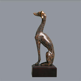 宇达青铜摆件 十二生肖狗《狗》创意装饰 家居工艺摆件  高19.5cm