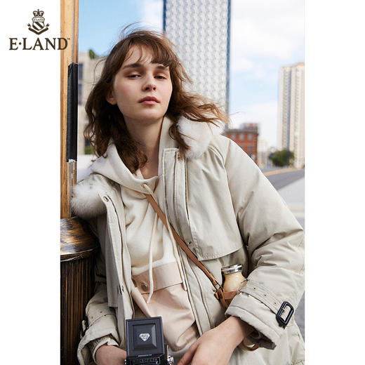 衣恋毛领派克纯色羽绒服EEJDB4VC7M 商品图0