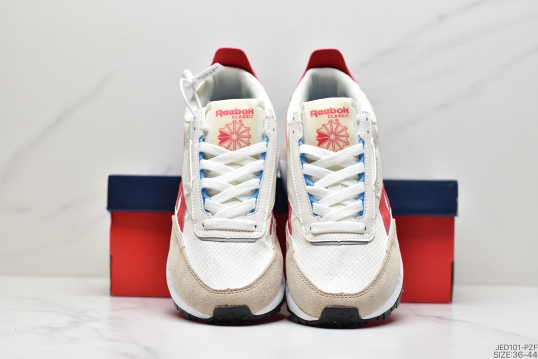 锐步reebok legacy蕾格西拼色复古运动男女跑步鞋fy7429