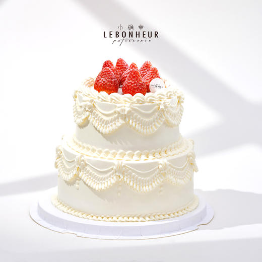 复古宫廷草莓·奶油蛋糕 （图片双层款为8+6英寸） 商品图2