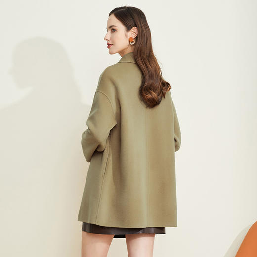 LH9H6斯尔丽瑟俪2021新款秋冬时尚气质双面呢羊毛大衣优雅通勤百搭外套 商品图1