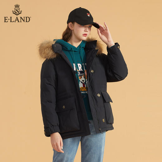 衣恋简约毛领羽绒服EEJDB4VC1C 商品图2