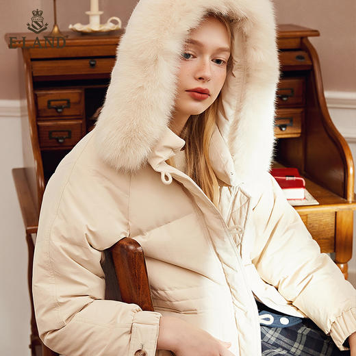 衣恋简约毛领羽绒服EEJDB4VC1C 商品图1