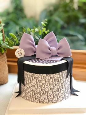 迪奥翻糖蝴蝶结奶油蛋糕 下单前请仔细阅读商品详情