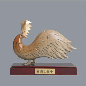 宇达青铜摆件 十二生肖鸡《春晓上林中》创意装饰 家居工艺摆件  高19cm