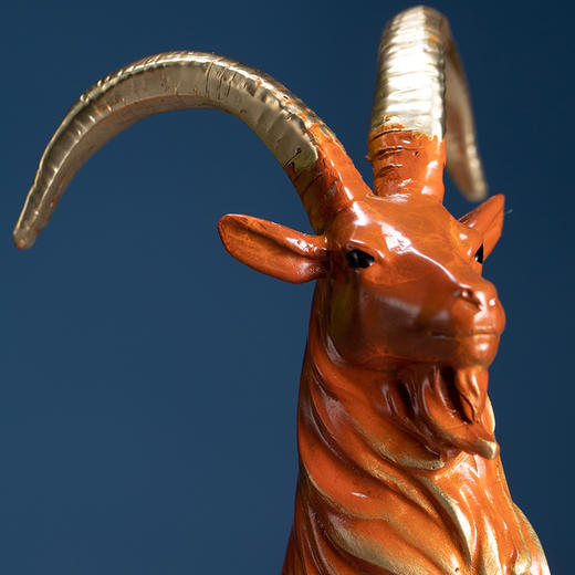 【朱炳仁·铜】名扬四海 名羊四海 非遗技艺 工艺品 铜雕 送礼 吉祥摆件 铜摆件 商品图1