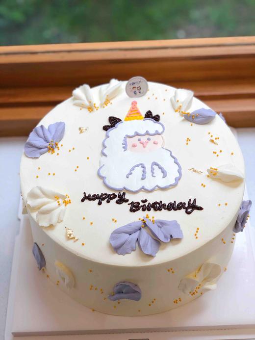 手绘小绵羊奶油蛋糕 下单前请仔细阅读商品详情 商品图1