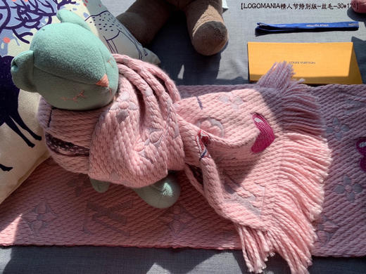 Lv粉色限量款围巾 商品图7