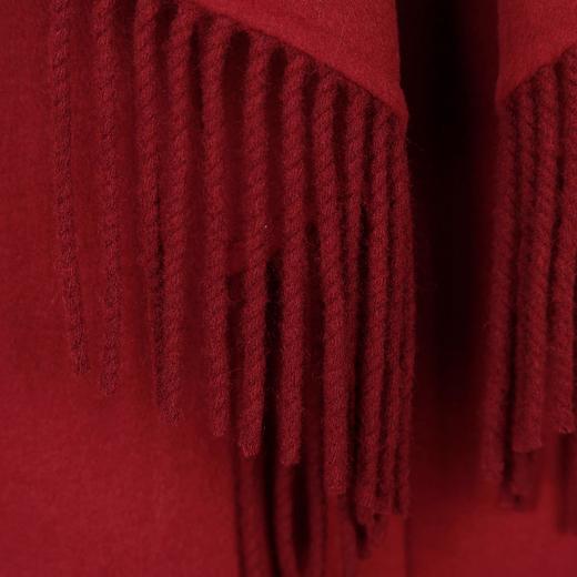 ND93X斯尔丽瑟俪2021秋冬新款优雅流苏围巾领A摆休闲舒适中长女式大衣 商品图4