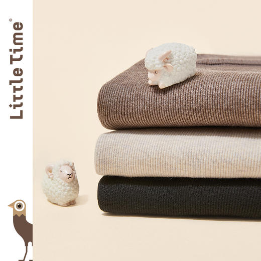 littletime女童打底裤冬加绒加厚秋冬新款儿童纯色百搭连裤袜 商品图2