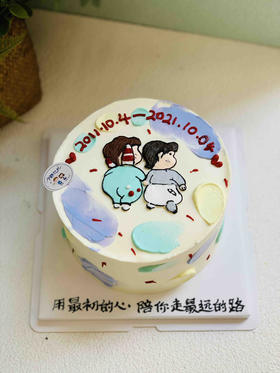 手绘奶油蛋糕 下单前请仔细阅读商品详情