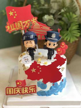 国庆快乐军人奶油蛋糕 下单前请仔细阅读商品详情