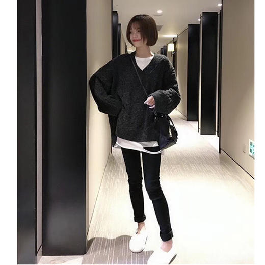 【第二件半价】加厚磨毛长袖白t打底衫 女（非质量问题不退不换） 商品图3