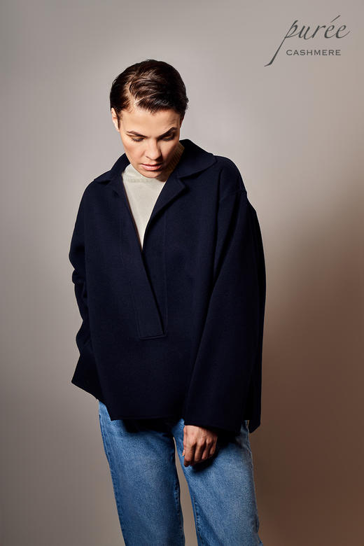 #0208「POLO SHORT COAT   」100% CASHMERE  Polo领短大衣 商品图2