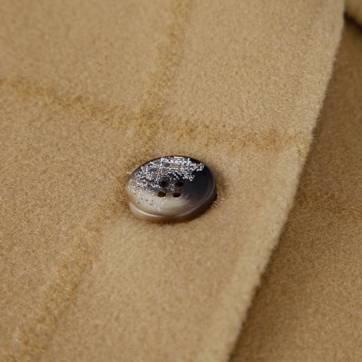 LH9T7斯尔丽2021新款秋冬瑟俪气质格纹双排扣羊毛双面呢中长款大衣女 商品图4