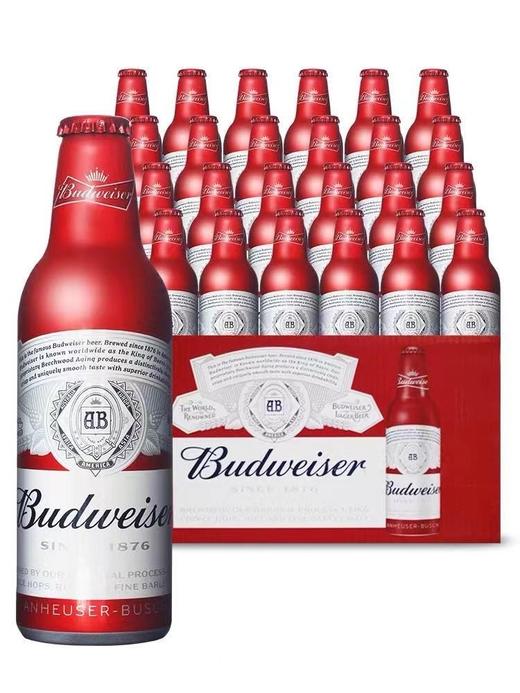Budweiser/百威啤酒纯生  经典 330ml*24听小罐装瓶装啤酒整箱 配送到家 商品图5