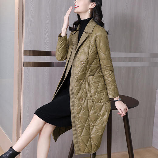 AHM xwf8488西装领羽绒服系带修身显瘦保暖 商品图2