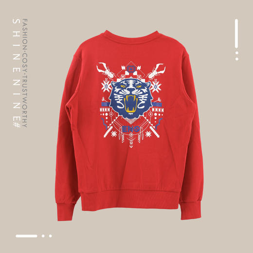 E19P21MKO023夸张印花圆领卫衣 商品图1