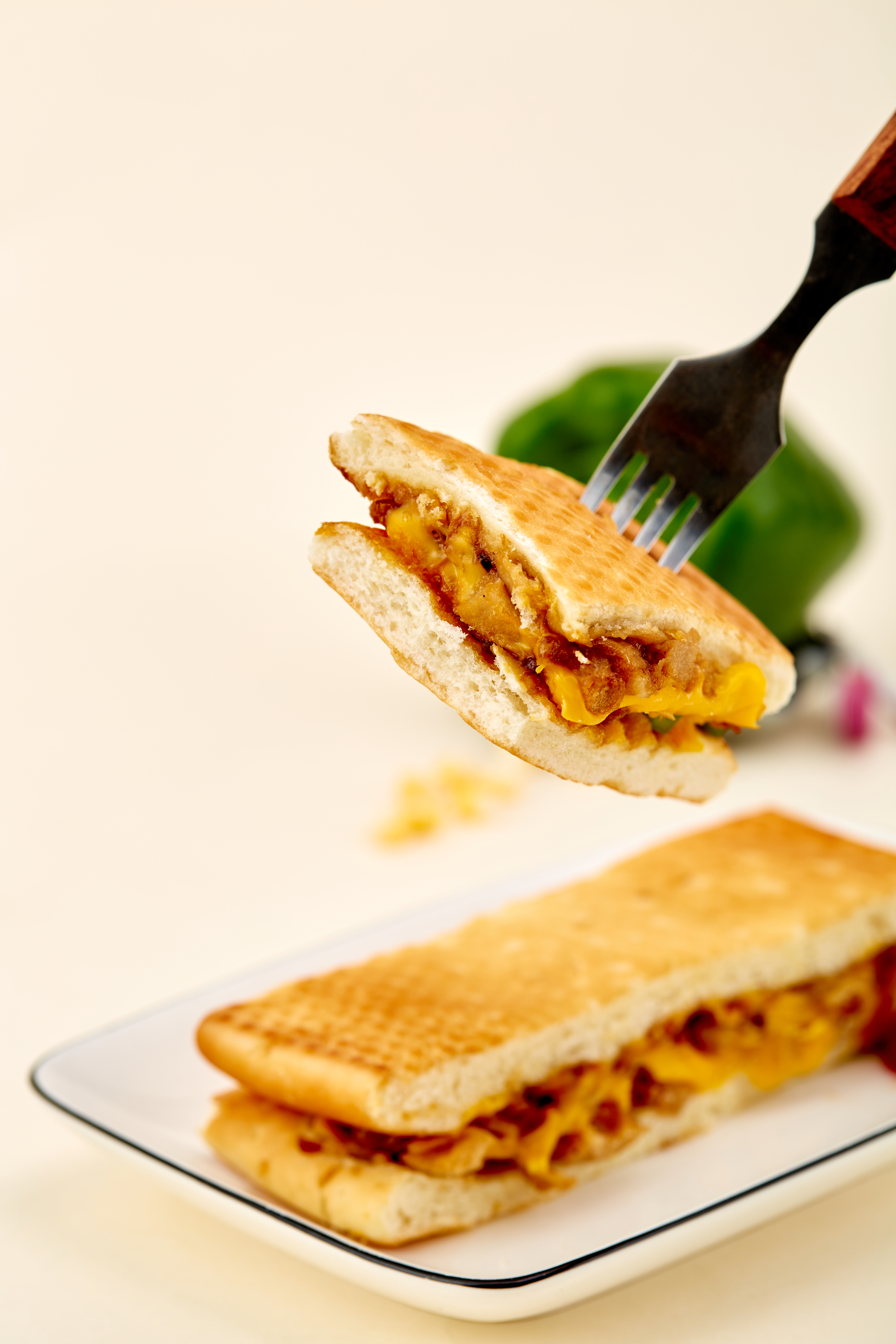 植爱生活植物肉帕尼尼 黑椒帕尼尼100g*5盒 照烧帕尼尼100g*5盒