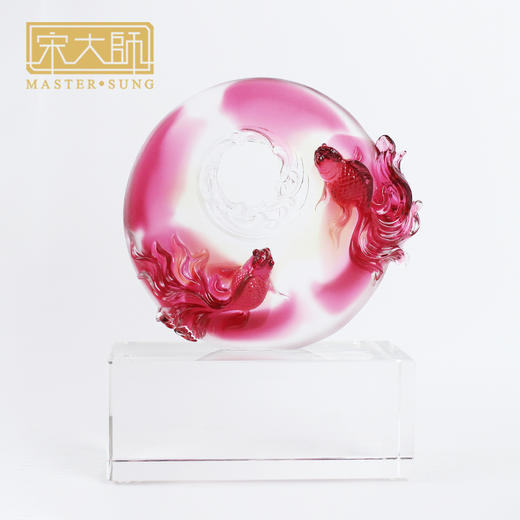 宋韶光新款 圆满 喜聚双全 古法琉璃摆件商务工艺礼品 商品图1