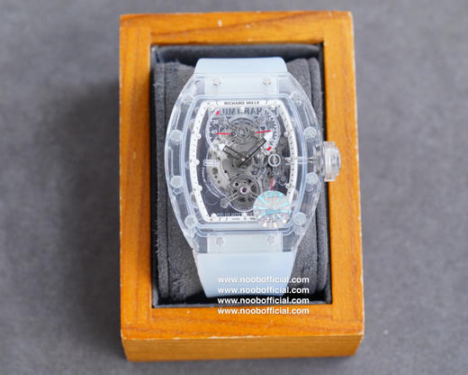 💍【Richard Mille 理查德．米勒】💍RM56-01水晶材质全镂空透明表壳，简单大方上放档次 随便搭配都好看，精湛镂空工艺，原装进口机芯，壳身尺寸50x42mm Z出品💍 商品图0